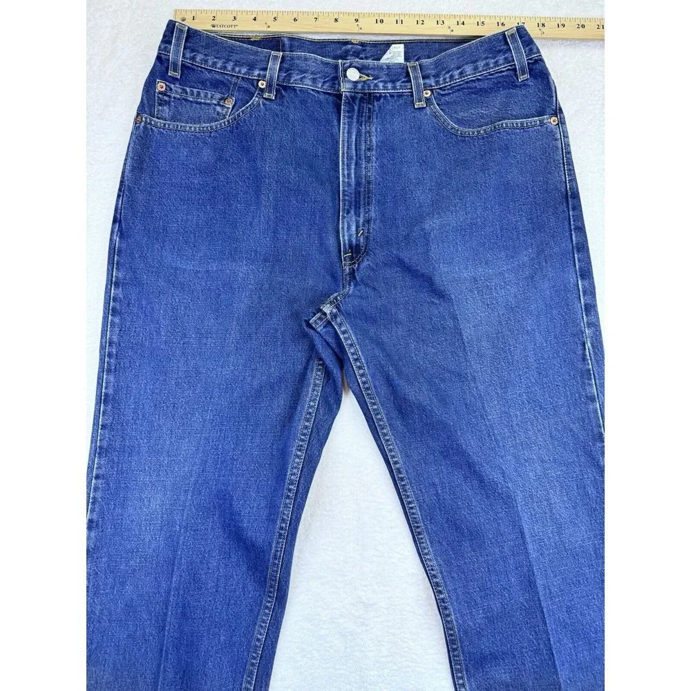 Levis 505 VINTAGE 89'Jeans‎ Blue Regular Fit Straight Leg Denim 38Wx30L.